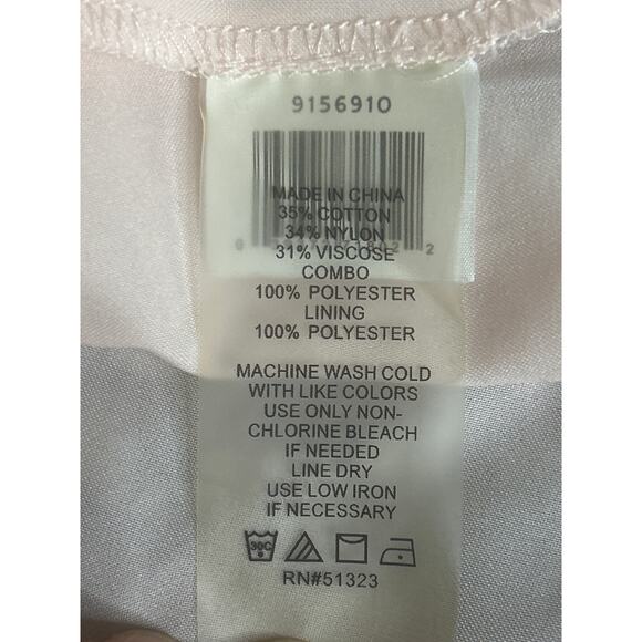 Vince Camuto Lace Dress Deep Purple Size 10 Short Sleeve Scallop Details - Picture 8 of 8